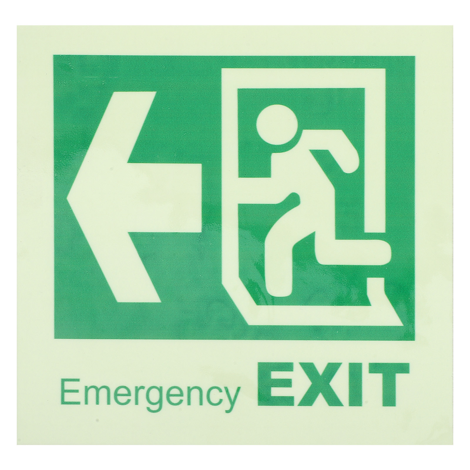 Emergency Exit Sign - Светящаяся самоклеящаяся наклейка на пол для