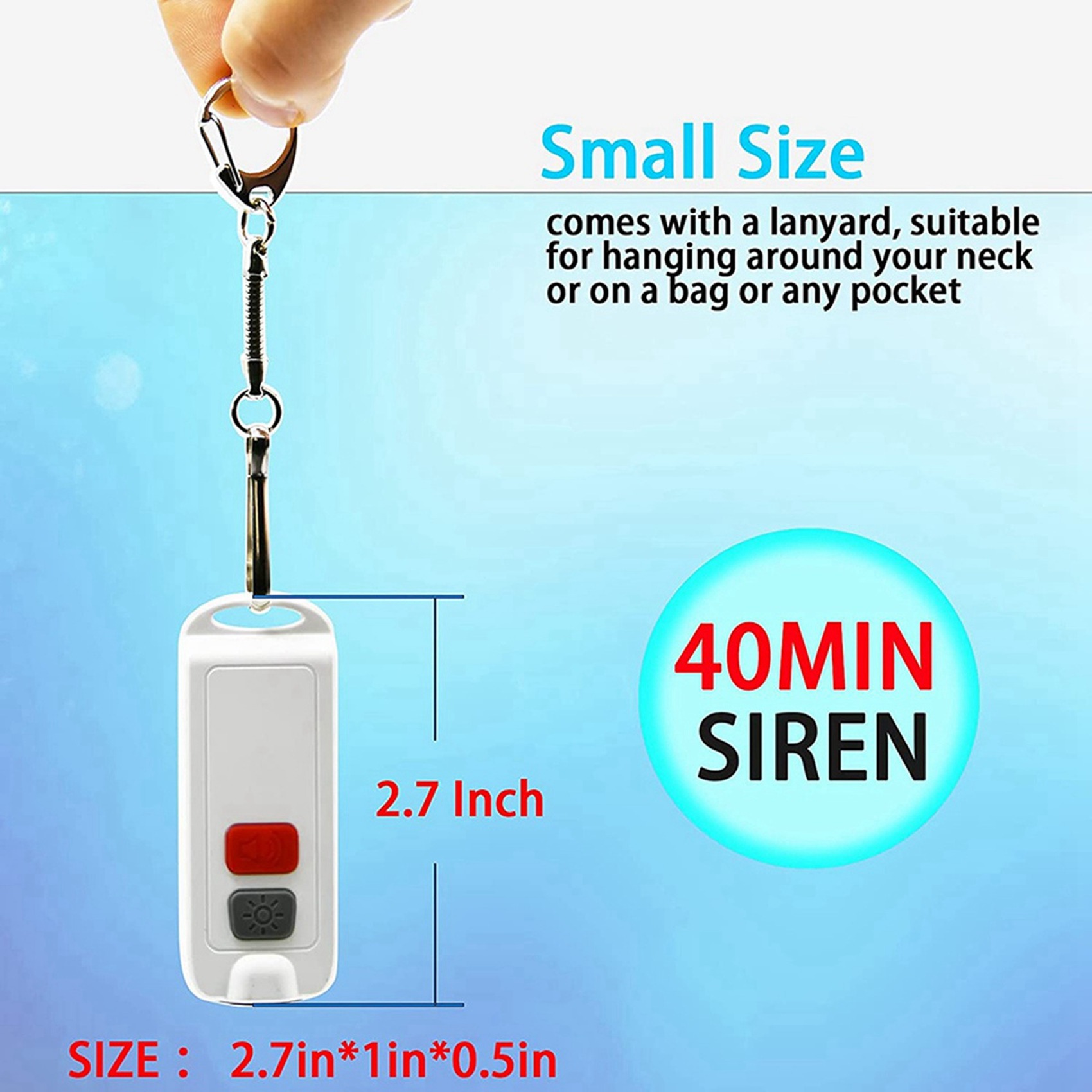 Personal Alarm Keychain - Персональная сигнализация FULL-2X, сигнализация безопасности для