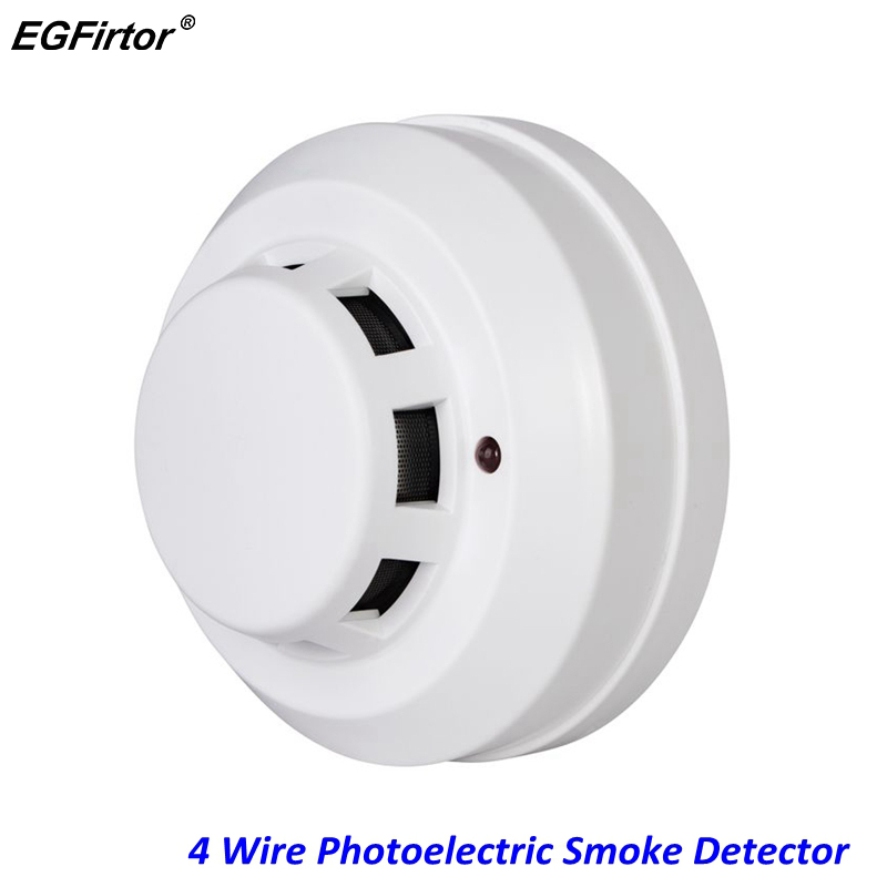 Smoke Detector Interconnected - Пожарной сигнализации 4 провода фотоэлектрический детектор