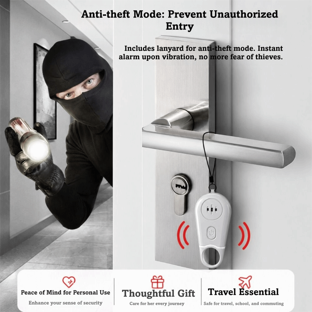 Personal Alarm Keychain - Портативная персональная сигнализация для безопасности, громкая