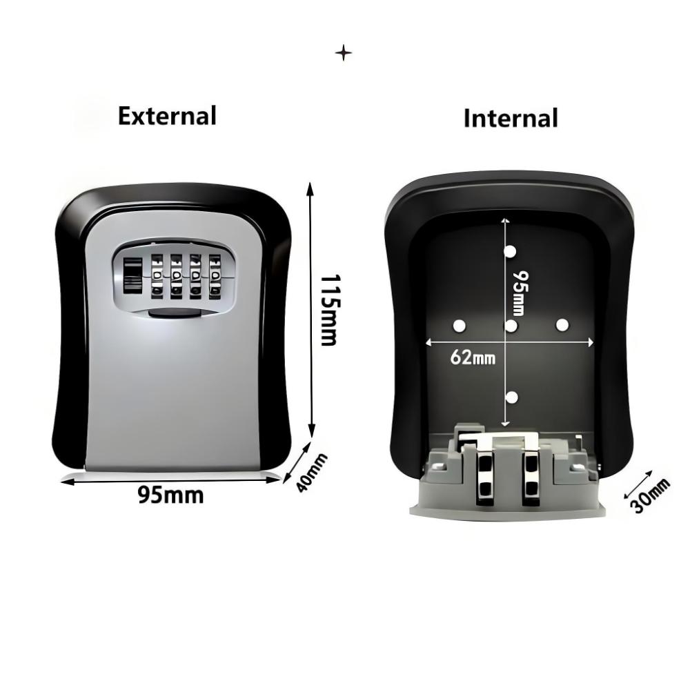 Настенный сейф для ключей с 4- – обзор и цена Lockbox Key Secure