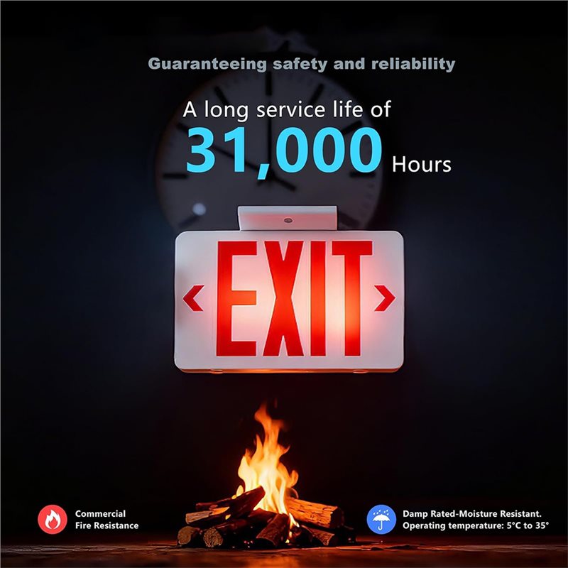 【A10R】Красный знак выхода с ав – обзор и цена Emergency Exit Sign
