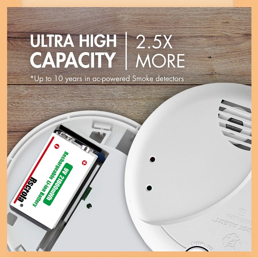 Перезаряжаемая батарея 9 В, ли – обзор и цена Smoke Detector Interconnected
