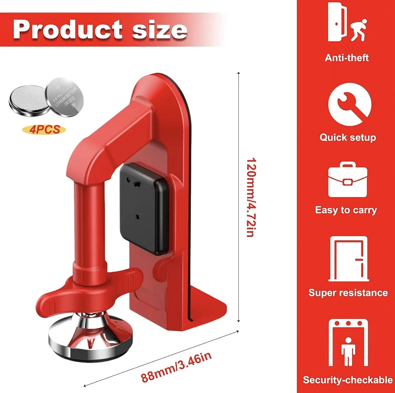 1 шт. Портативный сигнальный д – обзор и цена Door Stop Alarm
